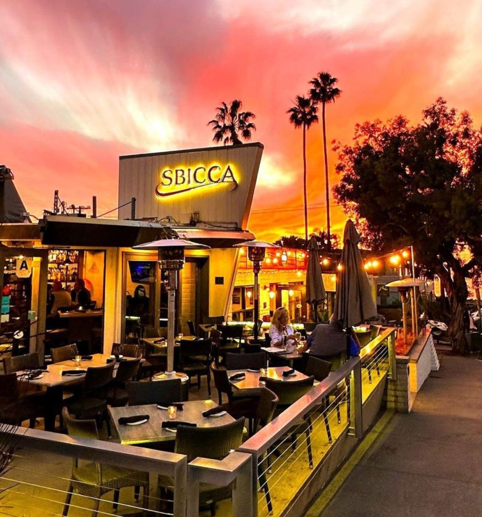 Sbicca Del Mar patio at sunset, venue for the ASA San Diego Chapter Holiday Dinner 2026